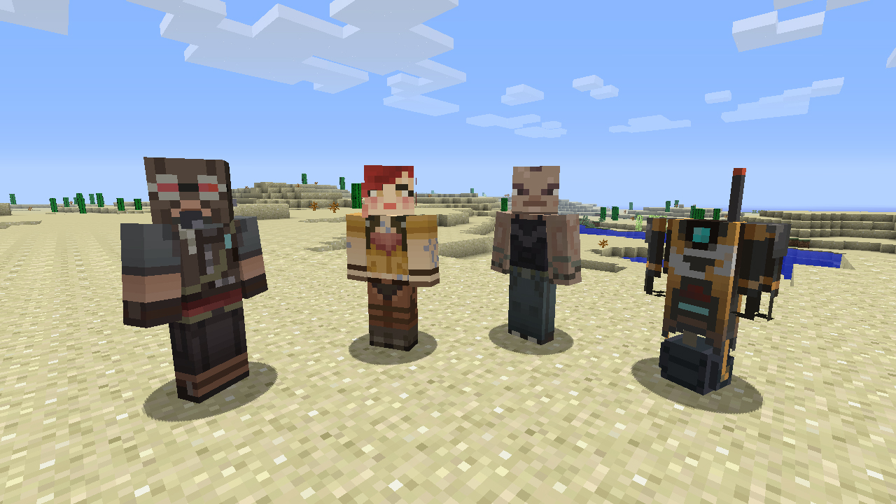 Borderlands 2 Minecraft Skins [Minecraft: Java Edition] [Mods]