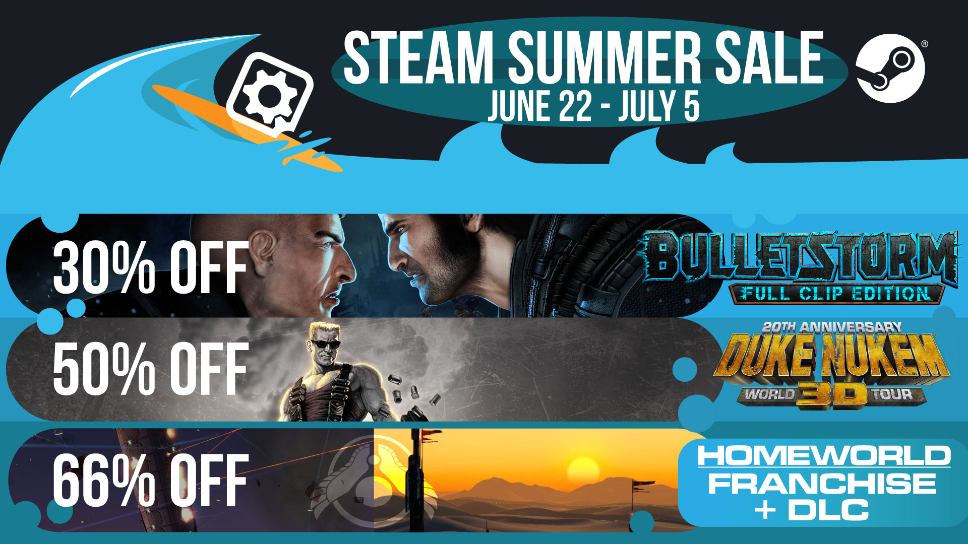 The Steam Summer Sale Brings Deals for Bulletstorm, Duke Nukem, and